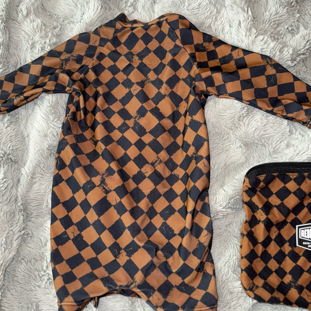 Checkered Kids Swim Rashguard
